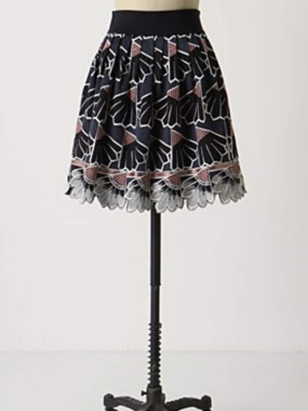 Anthropologie by Lauren Moffatt Daisy Quarters Skirt 0